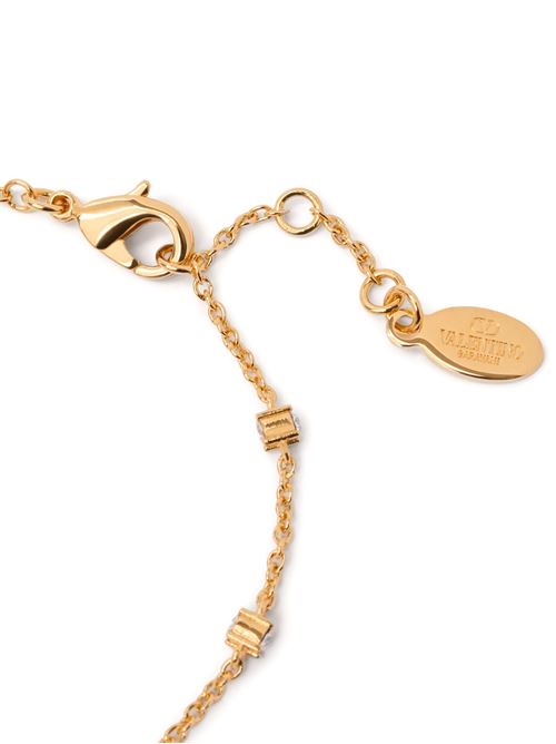 VLOGO SIGNATURE BRACELET IN METAL AND SWAROVSKI® CRYSTALS VALENTINO GARAVANI | 6W2J0W24YCWMH5